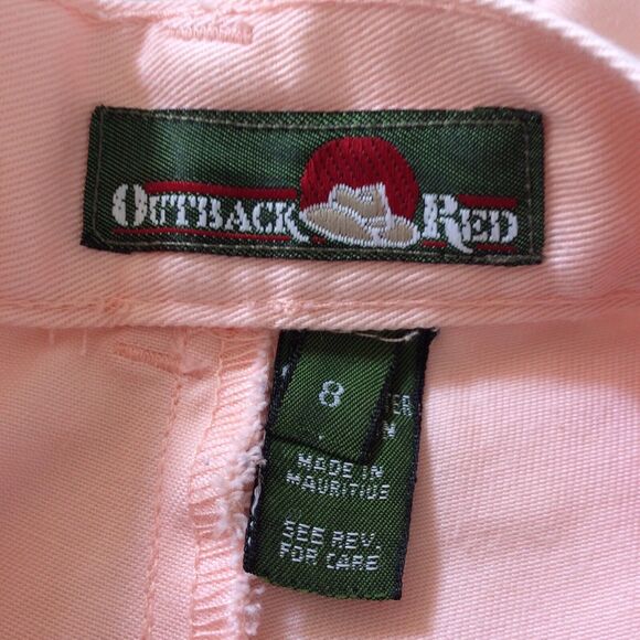 Outback Red Bermuda Walking Shorts High Waist Pleated - Picture 10 of 10